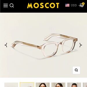Moscot Dahven Champagne Acetate Eyeglasses Unisex color Mist